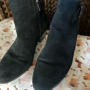 Blondo Black Suede Ankle Booties